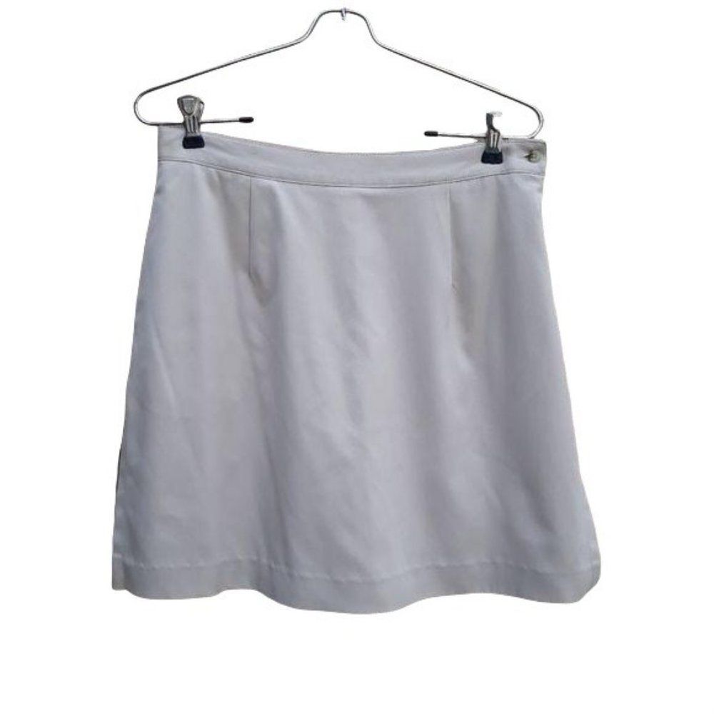 Vtg Bette & Court Golf Activewear Neutral 3 Pocket Skort Double Slit Tan Sz 8‎